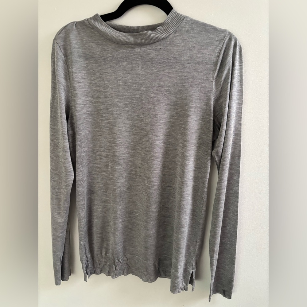 Reiss Heather Gray Knit Top